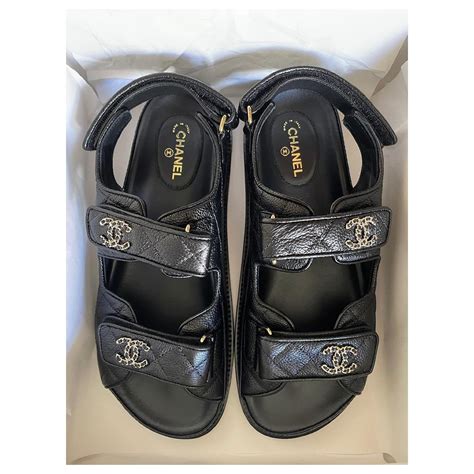 chanel quilted dad sandals|Chanel wedge sandals 2022.